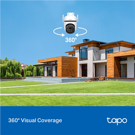 TP-LINK | Pan/Tilt Security Wi-Fi Camera | Tapo C520WS | Dome | 4 MP | 3.18 mm/F1.6 | IP66 | H.264 | MicroSD, up to 512 