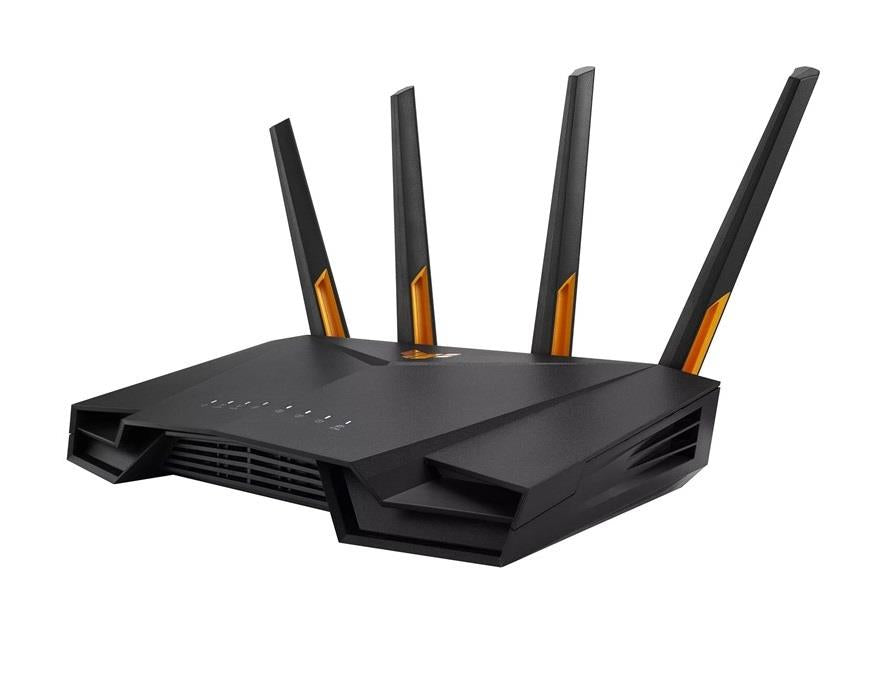 Wireless Router ASUS Wireless Router 4200 Mbps Mesh Wi-Fi 5 Wi-Fi 6 IEEE 802.11n USB 3.2 1 WAN 4x10/100/1000M Number of antennas 4 TUFGAMINGAX4200