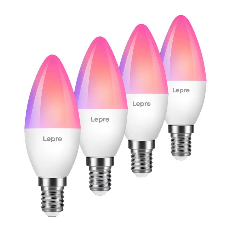 LEPRO BC1-EU-4 C37 RGBCW Wi-Fi LED Bulb - Image 1