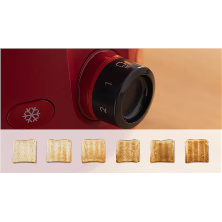 Bosch Compact Toaster | TAT2M124 MyMoment | Power 950 W | Number of slots 2 | Housing material Plastic | Red
