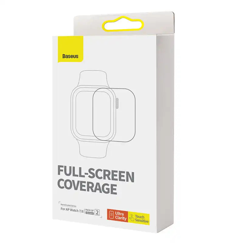 Baseus 41mm Protective Film for AP Watch 7/8, Clear - Image 5