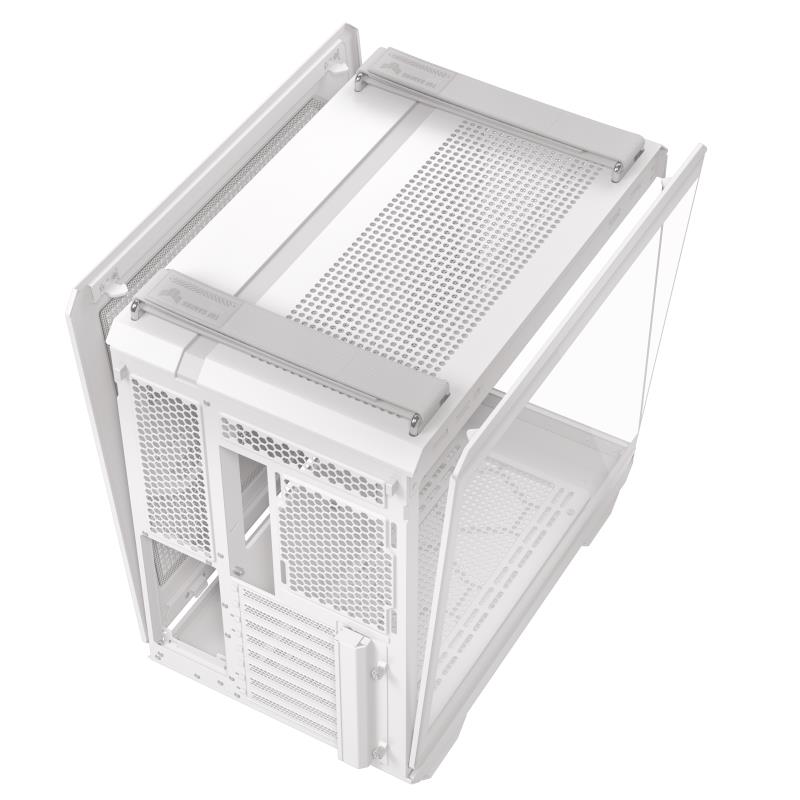 Case ASUS TUF Gaming GT502 Horizon MidiTower Case product features Transparent panel Not included ATX MicroATX MiniITX Colour White TUFGAMGT502HORIZONWHT