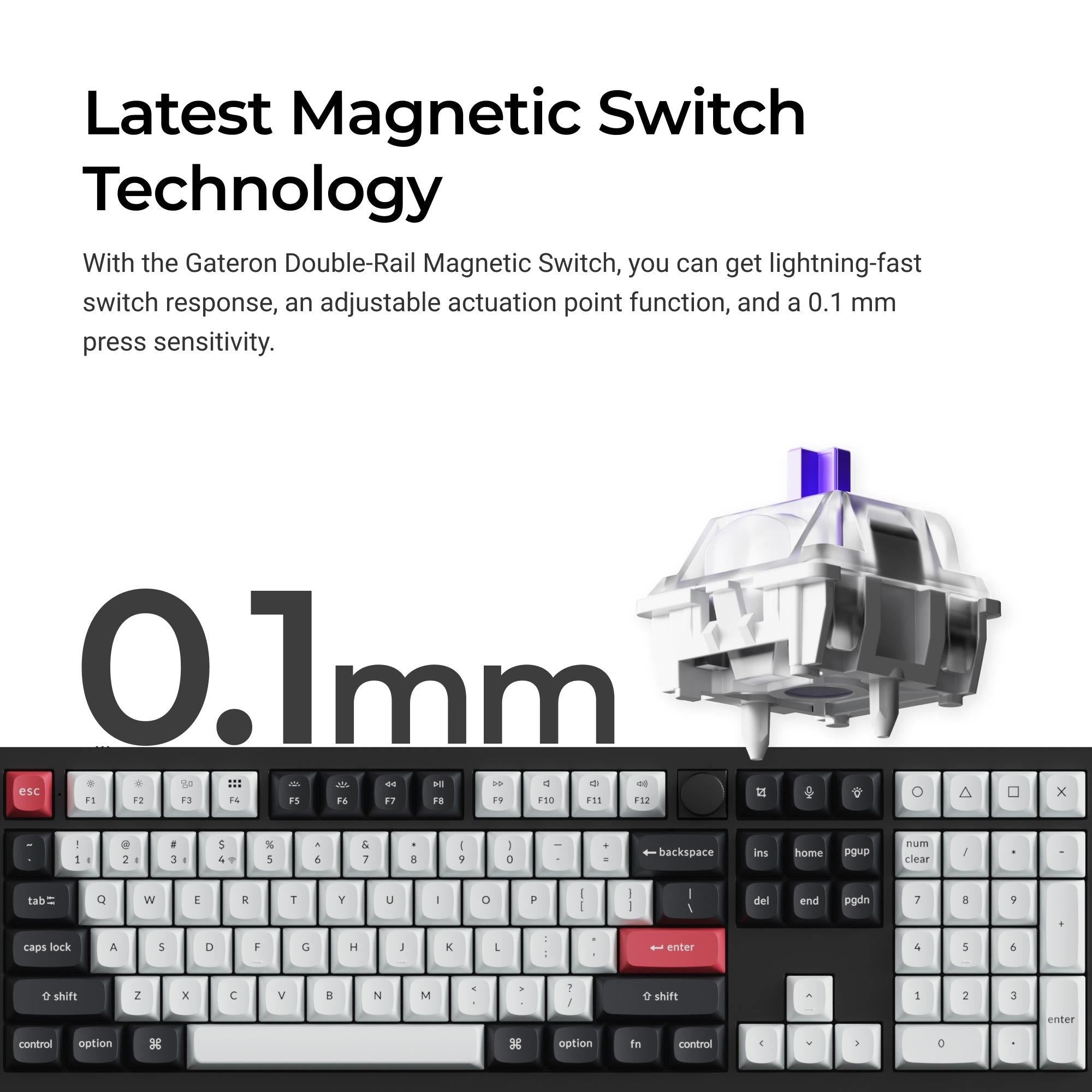 KEYBOARD WRL Q6 HE RGB/CARBON BLACK Q6H-M1 KEYCHRON