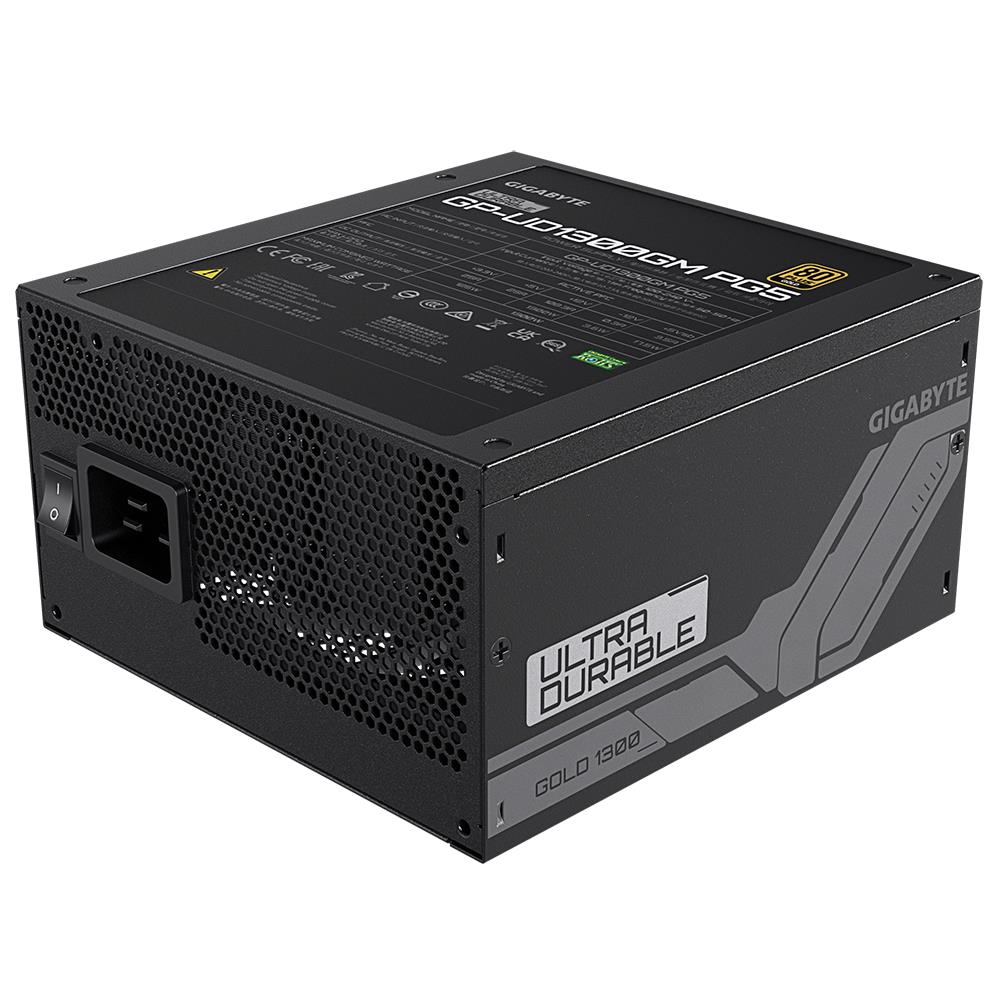 Power Supply GIGABYTE UD1300GM PG5 1300 Watts Efficiency 80 PLUS GOLD PFC Active MTBF 100000 hours GP-UD1300GMPG5