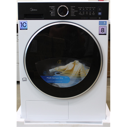 SALE OUT. | Midea Dryer Machine | MD205H80BW/W-BK | Energy efficiency class C | Front loading | 8 kg | LED | Depth 60 cm