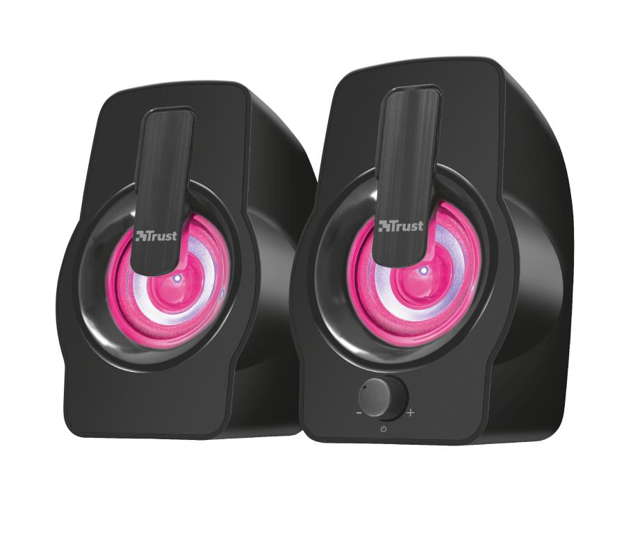 Speaker TRUST Gemi RGB P.M.P.O. 12 Watts 1xAudio-In Black 22948