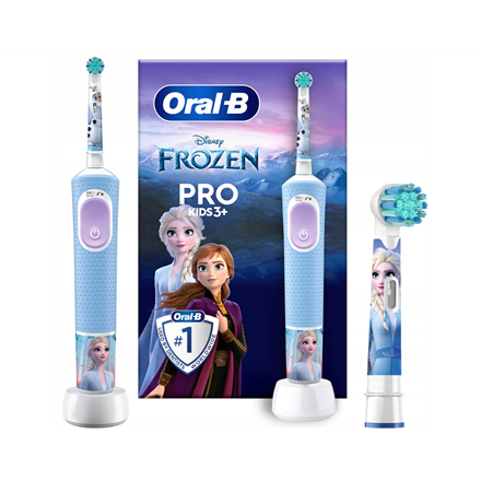 Oral-B | Electric Toothbrush | Vitality PRO Kids Frozen | Rechargeable | For kids | Number of brush heads included 1 | N