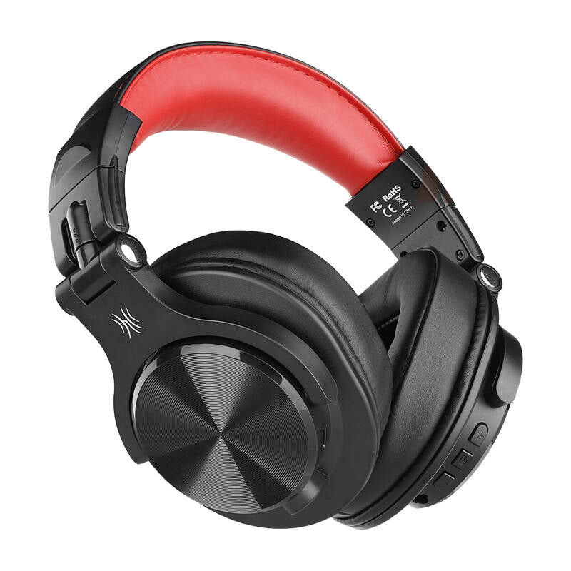 Oneodio Fusion A70 Wireless Headphones (Black and Red) - Image 1