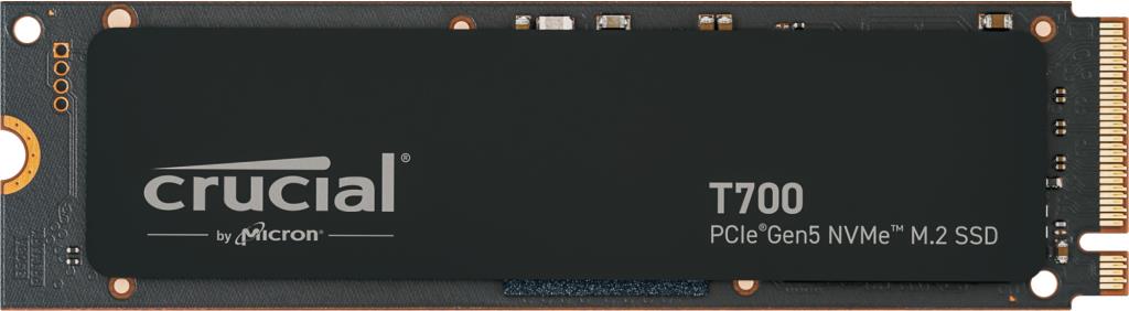 SSD CRUCIAL T700 4TB M.2 PCIe Gen5 NVMe TLC Write speed 11800 MBytes/sec Read speed 12400 MBytes/sec TBW 2400 TB CT4000T700SSD3