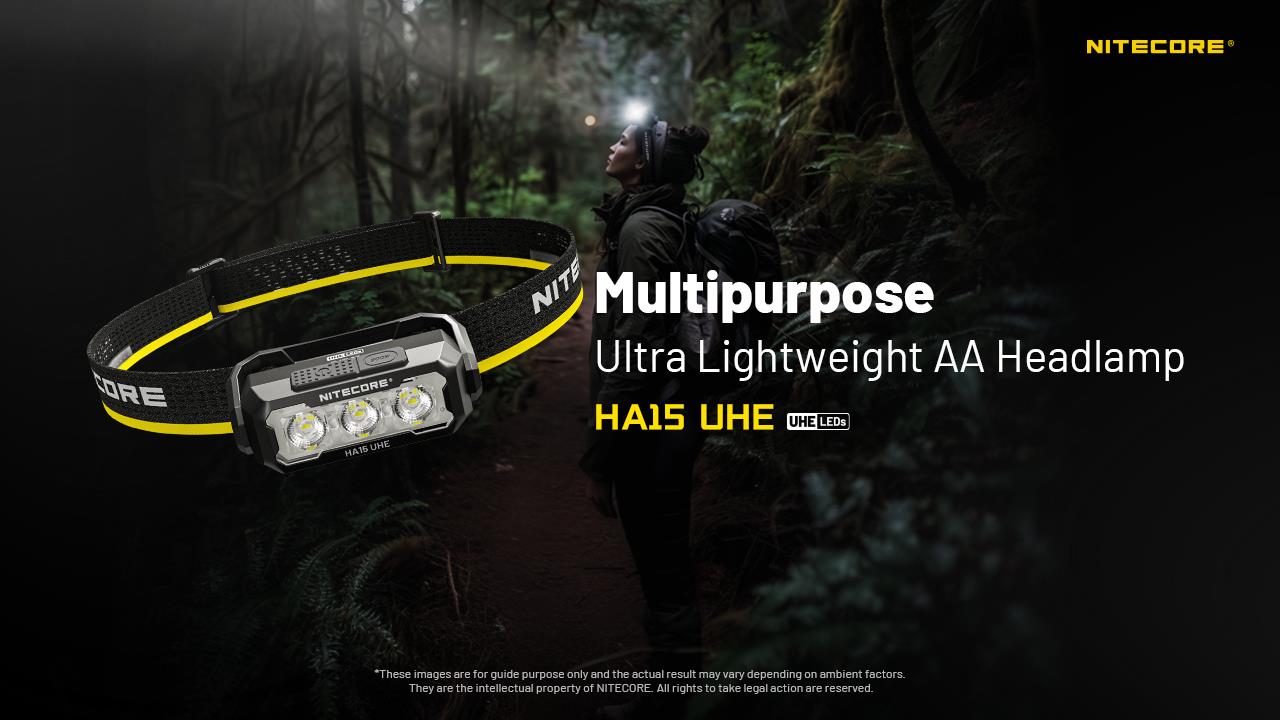 HEADLAMP H SERIES 400 LUMENS/HA15 UHE NITECORE