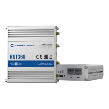 Teltonika | Industrial Cellular Router | RUT360 LTE CAT6 | 1 x LAN ports, 10/100 Mbps, compliance with IEEE 802.3, IEEE 