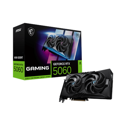 MSI GeForce RTX 5060 8G GAMING OC | NVIDIA | 8 GB | GeForce RTX 5060 | GDDR7 | HDMI ports quantity 1 | PCI Express Gen 5