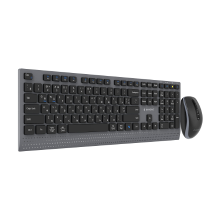 Gembird KBS-WPS-02-CYRL | Keyboard and Mouse Set | Wireless | Cyrillic | Bluetooth | Black