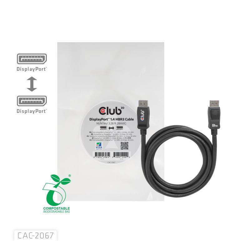 CABLE MINI DP TO DP 1M/M/M CAC-2067 CLUB3D