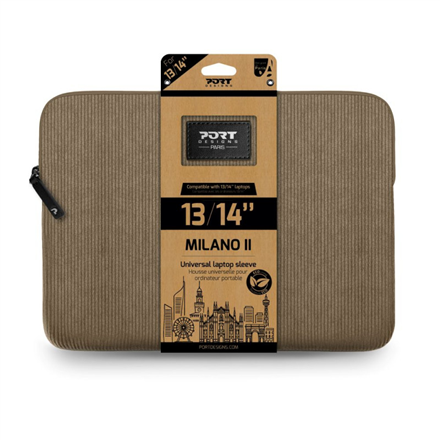 PORT DESIGNS MILANO II ECO | Fits up to size 13/14 " | Sleeve | Brown
