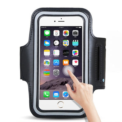 Universal Running Armband for 6" Smartphones black — Hurtel