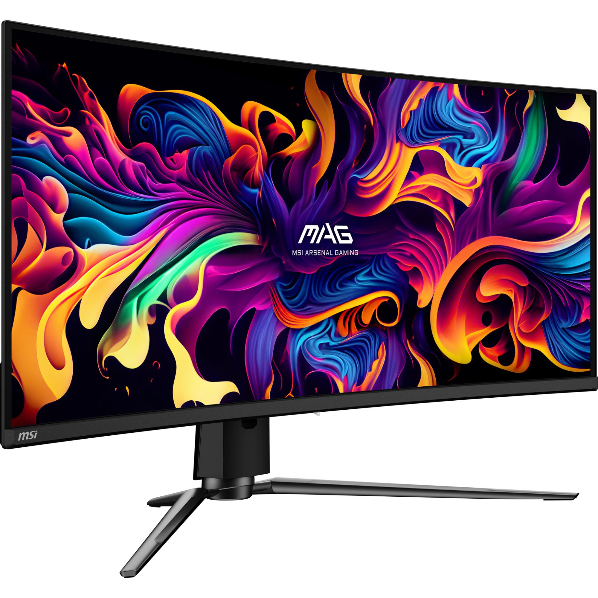 LCD Monitor MSI 34" Curved/21 : 9 Panel QD-OLED 3440x1440 21:9 175Hz Matte 0.03 ms Swivel Height adjustable Tilt Colour Black MAG341CQPQD-OLED