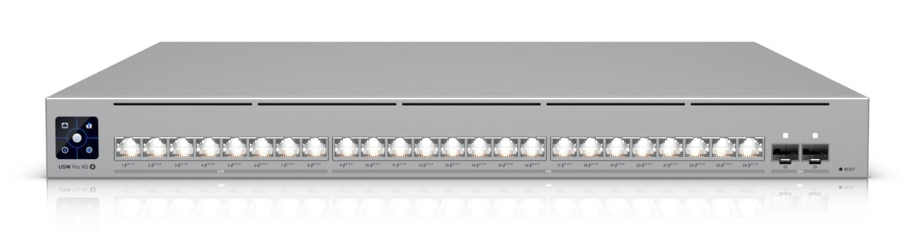 Switch UBIQUITI Pro XG 24 PoE Switch type Managed Switch layer L2/L3 Rack mounting Yes Stackable Yes Form factor 1U 24xRJ-45 ports RJ-45 Ports Type 10G Ethernet (100/1000/10000) 8x2.5G Ethernet (copper) ports quantity 16x10G Ethernet (copper) ports