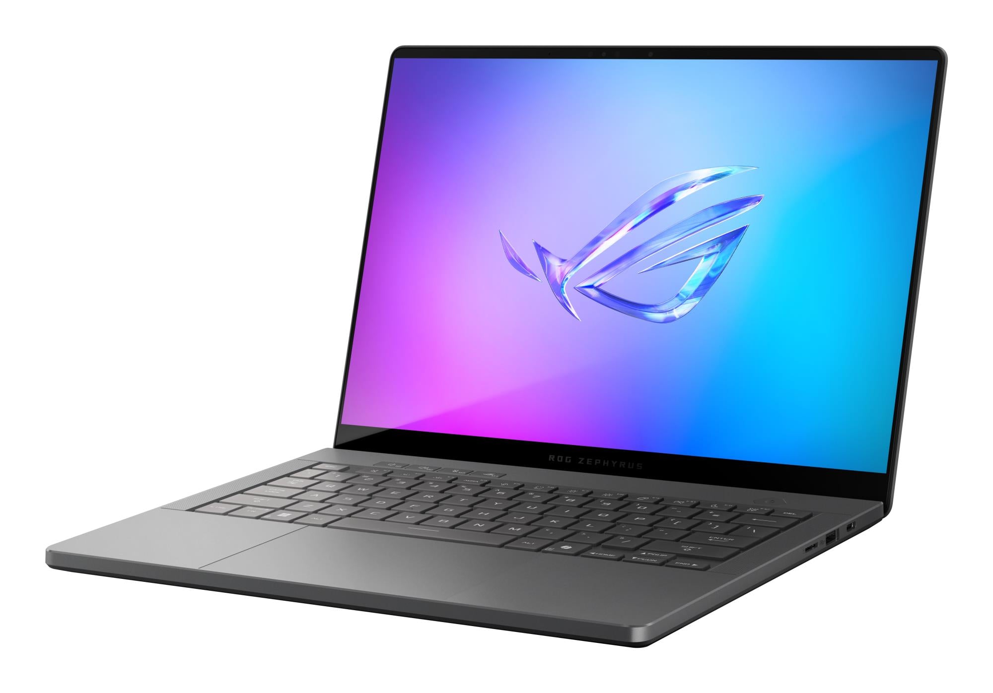 Notebook ASUS GA403UM-QS056W ROG Zephyrus CPU AMD RyzenT 9 270 4 GHz 14 " 2880 x 1800 pixels RAM 16 GB LPDDR5x-SDRAM SSD 1000 GB Discrete graphics NVIDIA GeForce RTX 5060 8 GB On-board graphics Yes OS installed Windows 11 Home Colour Grey Weight 1.5 kg