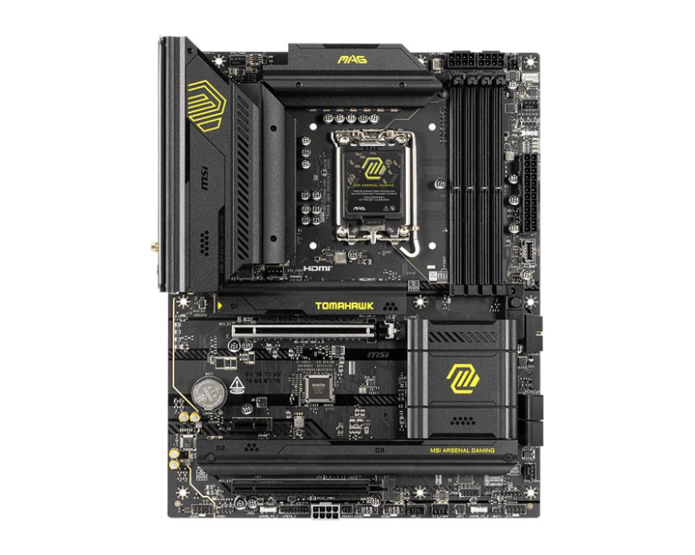 Mainboard MSI Intel B860 Express LGA1851 ATX Memory DDR5 Memory slots 4 1xPCI-Express 4.0 1x 1xPCI-Express 4.0 4x 1xPCI-Express 5.0 16x 3xM.2 1xHDMI 1xDisplayPort 8xUSB 2.0 6xUSB 3.2 3xUSB-C 1xOptical S/PDIF 1xRJ45 3xAudio port 1xThunderbolt