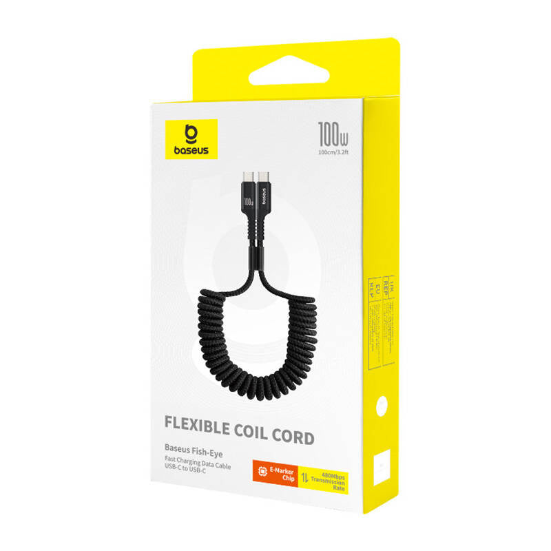 Fast Charging Cable USB-C to USB-C Baseus Fish-Eye 100W, 1m (black) - Product Image 5