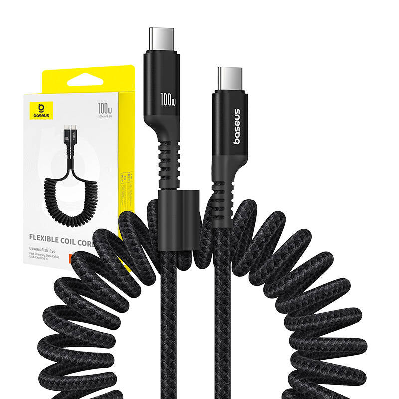 Fast Charging Cable USB-C to USB-C Baseus Fish-Eye 100W, 1m (black) - Product Image 7