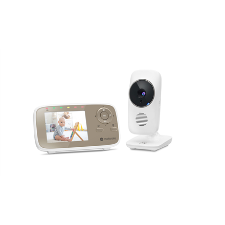 Motorola | Video Baby Monitor | VM483 2.8" | White/Gold