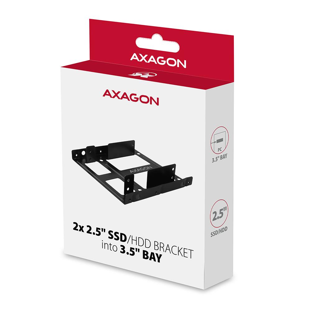 SSD ACC BRACKET 2X2.5" TO 3.5"/RHD-225 AXAGON