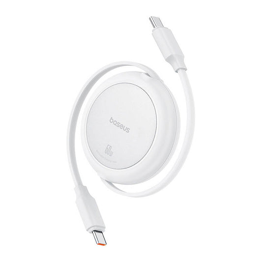 Baseus Free2Pull Mini USB-C to USB-C USB cable, 60W, 1, (white) - Product Image 1