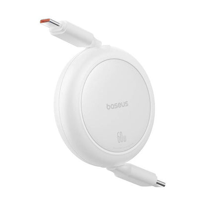 Baseus Free2Pull Mini USB-C to USB-C USB cable, 60W, 1, (white) - Product Image 4