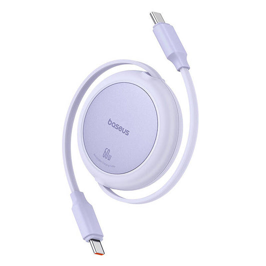 Baseus Free2Pull Mini USB-C to USB-C 60W USB cable, 1m (purple) - Product Image 1