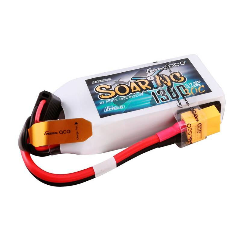 Gens ace G-Tech Soaring 1300mAh 11.1V 30C 3S1P Lipo Battery - Product Image 2