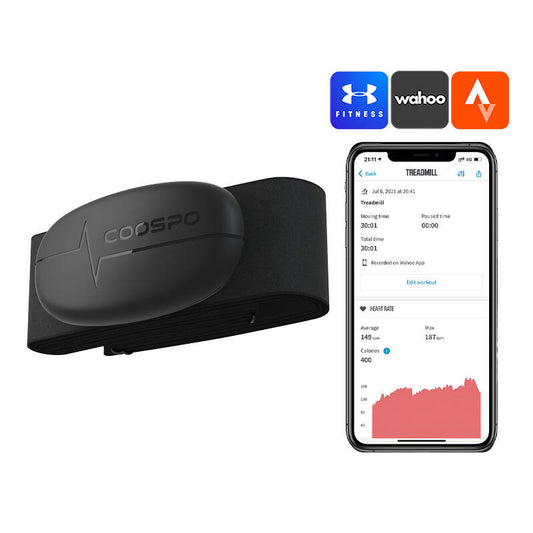 Brust-Herzfrequenzmesser Coospo H6, kompatibel mit Strava, Wahooo, MapMyFitness usw.