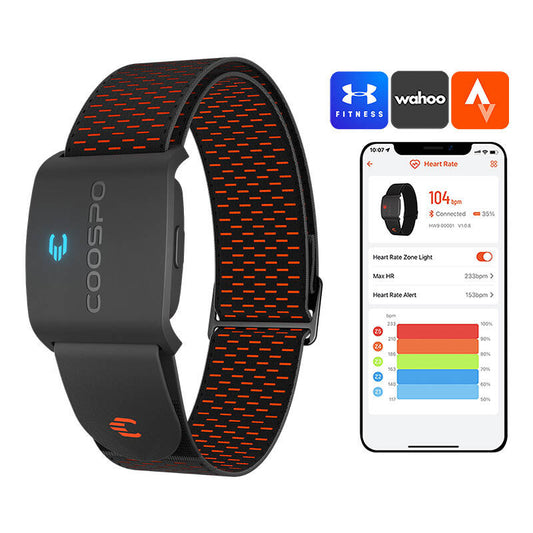 Armband Heart Rate Monitor Coospo HW9 compatibile with Strava , wahooo, mapmyfitness etc.
