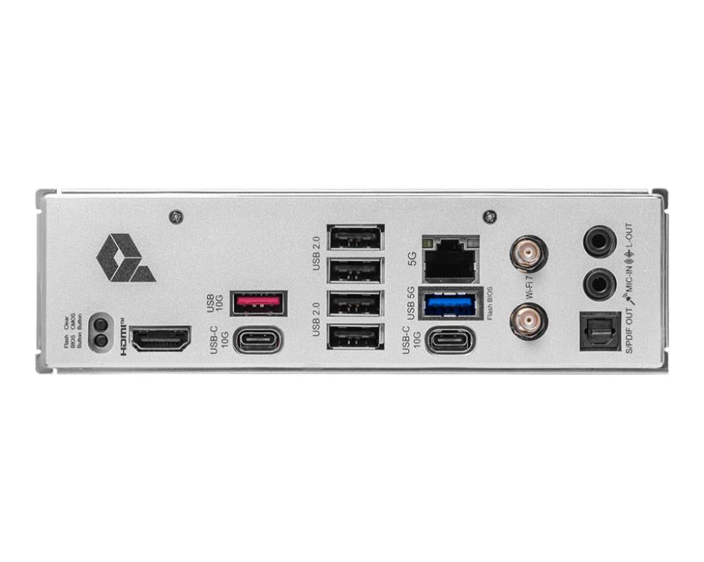 Mainboard MSI AMD B850 SAM5 ATX Memory DDR5 Memory slots 4 4xPCI-Express 16x 3xM.2 1xHDMI 1xAudio-In 1xAudio-Out 4xUSB 2.0 2xUSB 3.2 2xUSB-C 1xOptical S/PDIF 1xRJ45 PROB850-PWIFI