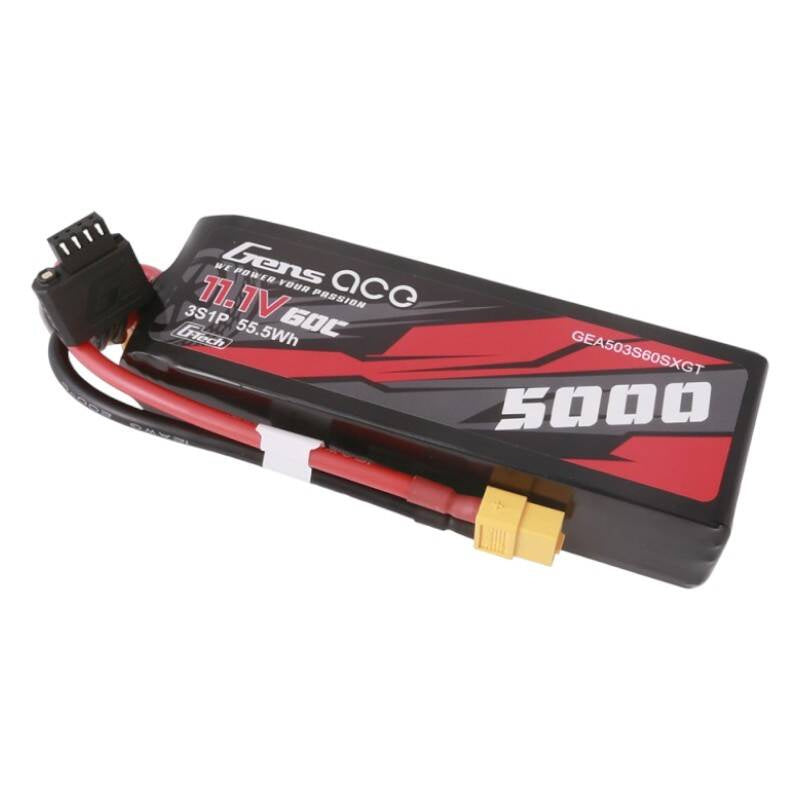 Gens ace G-Tech 5000mAh 11.1V 60C 3S1P Short-Size Lipo With XT60 Plug - Product Image 3