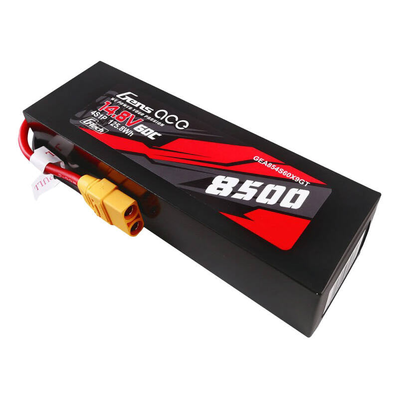 Gens ace G-Tech 8500mAh 14.8V 60C 4S1P Lipo Battery Pack PC Material Case with XT90 plug - Product Image 2