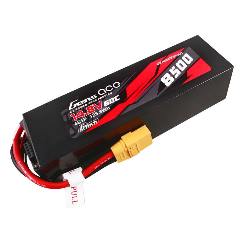 Gens ace G-Tech 8500mAh 14.8V 60C 4S1P Lipo Battery Pack PC Material Case with XT90 plug - Product Image 3