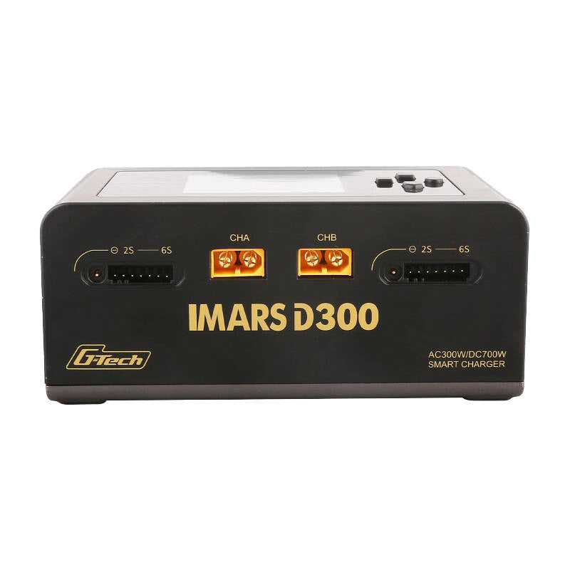 Gens Ace IMARS D300 G-Tech Channel AC/DC 300W/700W RC Battery Charger-EU Black - Product Image 2