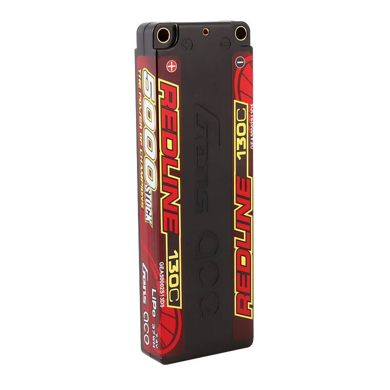 Gens ace Redline Series 5000mAh 7.4V 130C 2S1P HardCase 56# HV Lipo Battery