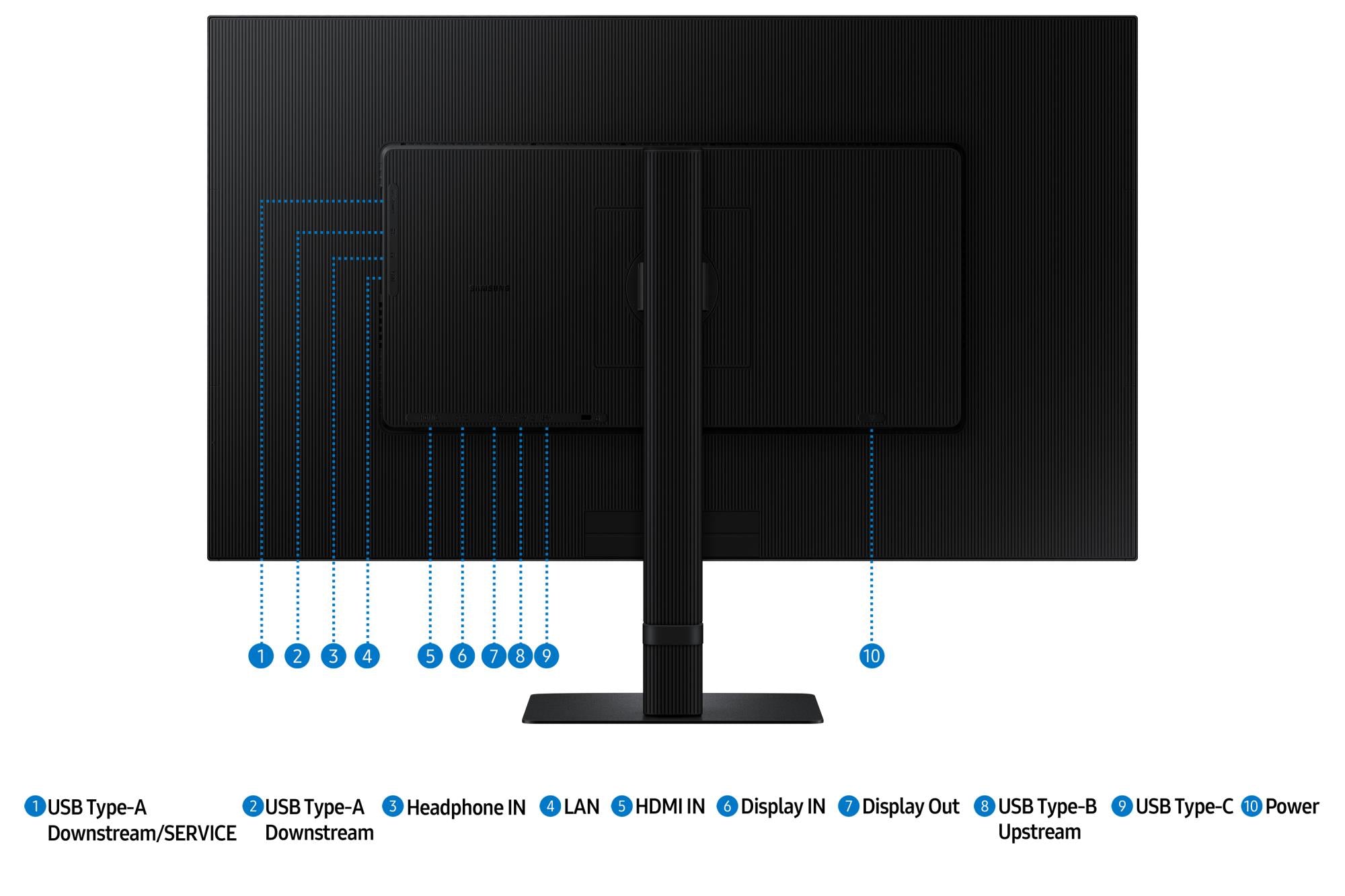 LCD Monitor SAMSUNG 32" Business Panel IPS 2560x1440 16:9 5 ms Swivel Pivot Height adjustable Tilt LS32D600UAUXEN