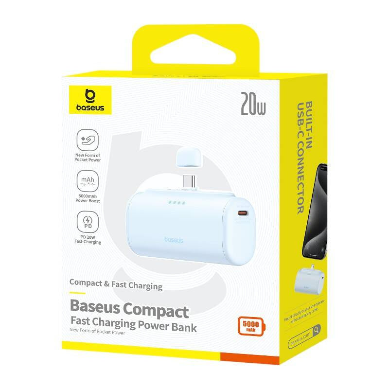 Powerbank baseus Compact USB-C 5000mAh, 20W (blue) - Product Image 6