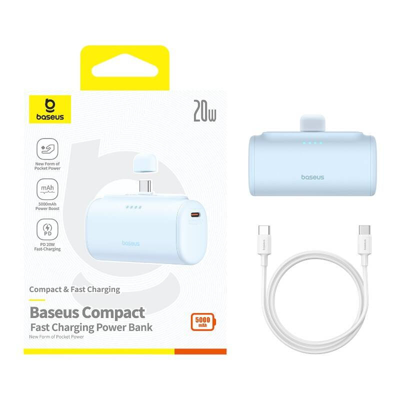 Powerbank baseus Compact USB-C 5000mAh, 20W (blue) - Product Image 8