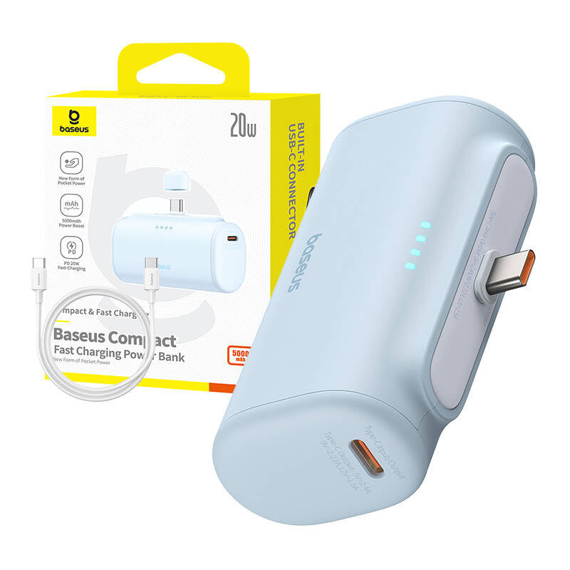 Powerbank baseus Compact USB-C 5000mAh, 20W (blue) - Product Image 9