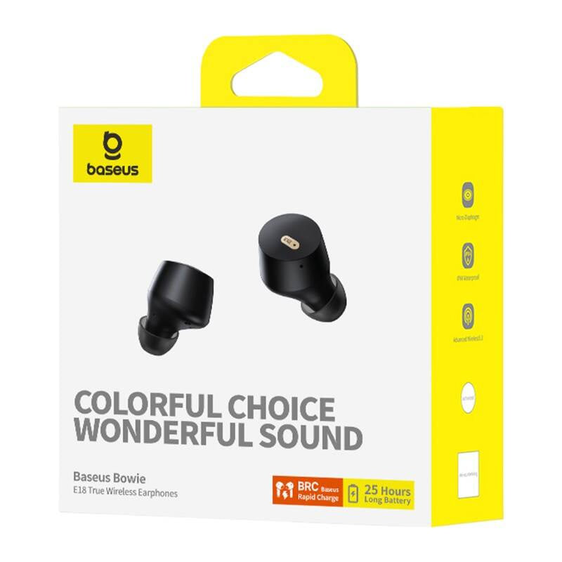 Earphones TWS Baseus Bowie E18 (black) - Product Image 6