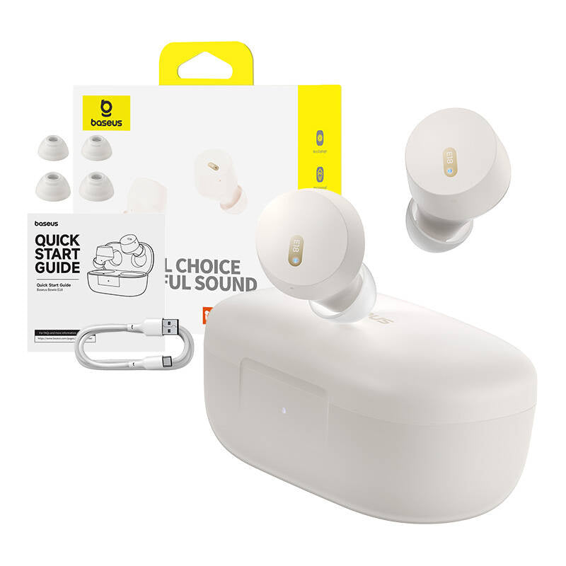 Earphones TWS Baseus Bowie E18 (white) - Product Image 9