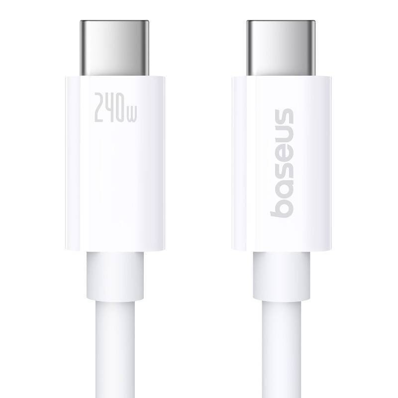 fast Charging Cable Baseus Superior 2 USB-C to USB-C 240W, 1,8m (white) - Product Image 2