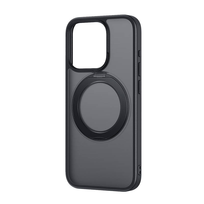 Phone Case Baseus SkyRing Magnetic with Stand for iP 13 Pro + tempered-glass and cleaning kit (black) - Product Image 1