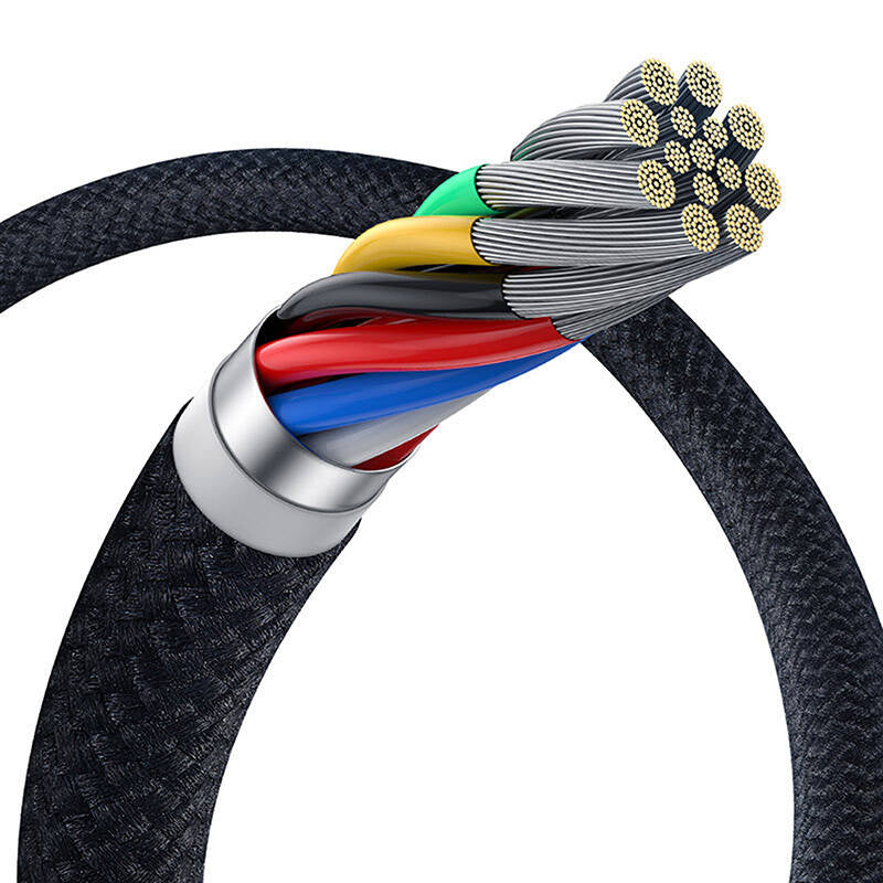 Fast Charging Cable Baseus Crystal Shine USB-C to USB-C 100W, 1,5m, 20Gb (black) - Product Image 6