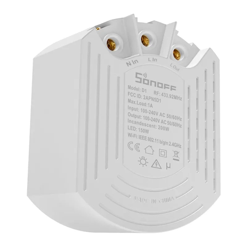 Smart Dimmer Switch Sonoff D1 with RM433R2 remote - Product Image 3